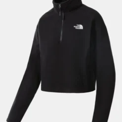 Aanbiedingen Layer Up Winkel 18 The North Face 100 Glacier Cropped 1/4 Zip Fleece Dames